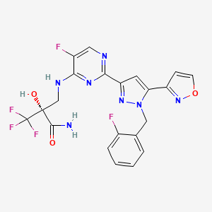 molecular formula C21H16F5N7O3 B609733 奥林西呱 CAS No. 1628732-62-6