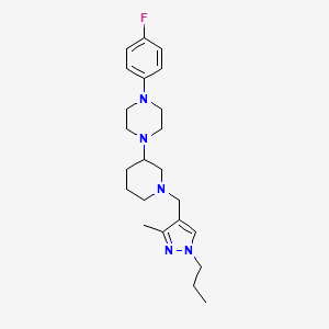 1-(4-fluorophenyl)-4-{1-[(3-methyl-1-propyl-1H-pyrazol-4-yl)methyl]-3-piperidinyl}piperazine