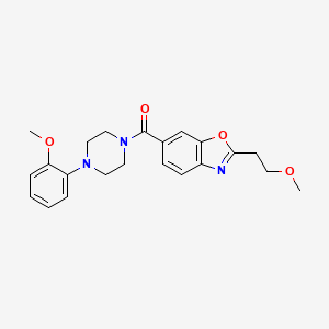 2-(2-methoxyethyl)-6-{[4-(2-methoxyphenyl)-1-piperazinyl]carbonyl}-1,3-benzoxazole