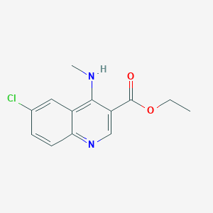 Ethyl 6-chloro-4-(methylamino)quinoline-3-carboxylate