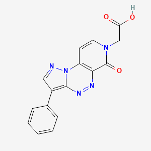 (6-oxo-3-phenylpyrazolo[5,1-c]pyrido[4,3-e][1,2,4]triazin-7(6H)-yl)acetic acid