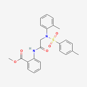 methyl 2-({N-(2-methylphenyl)-N-[(4-methylphenyl)sulfonyl]glycyl}amino)benzoate