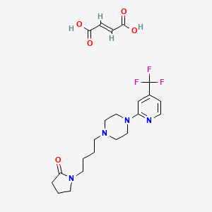 molecular formula C22H29F3N4O5 B609764 ORG-13011 fumarate CAS No. 142494-13-1