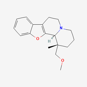molecular formula C18H23NO2 B609770 2H-苯并呋喃(2,3-a)喹喔啉, 1,3,4,6,7,12b-六氢-1-(甲氧基甲基)-1-甲基-, (1S,12bS)- CAS No. 610782-82-6