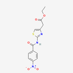 ethyl {2-[(4-nitrobenzoyl)amino]-1,3-thiazol-4-yl}acetate