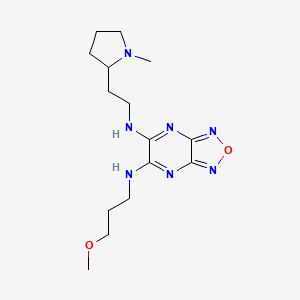 N-(3-methoxypropyl)-N'-[2-(1-methyl-2-pyrrolidinyl)ethyl][1,2,5]oxadiazolo[3,4-b]pyrazine-5,6-diamine