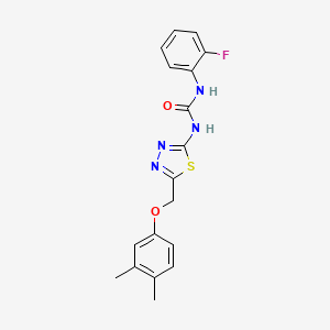 1-{5-[(3,4-Dimethylphenoxy)methyl]-1,3,4-thiadiazol-2-yl}-3-(2-fluorophenyl)urea