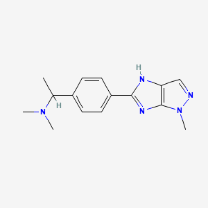 N,N-dimethyl-1-[4-(1-methyl-4H-imidazo[4,5-c]pyrazol-5-yl)phenyl]ethanamine