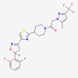 molecular formula C24H22F5N5O2S B609797 Oxathiapiprolin CAS No. 1003318-67-9