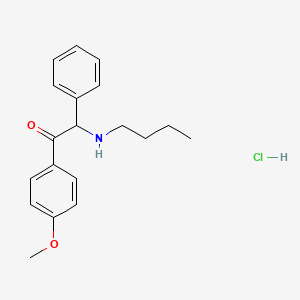 molecular formula C19H24ClNO2 B609804 2-丁基氨基-1-(4-甲氧基苯基)-2-苯基-乙酮 CAS No. 7403-44-3
