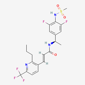 molecular formula C21H22F5N3O3S B609818 Asivatrep CAS No. 1005168-10-4