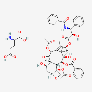 molecular formula C52H60N2O18 B609820 紫杉醇聚谷氨酸 CAS No. 263351-82-2