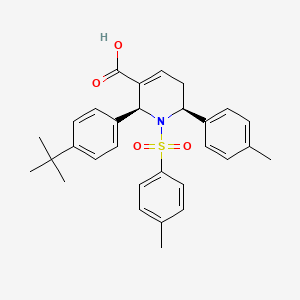 molecular formula C30H33NO4S B609824 (2S,6S)-6-(4-tert-butylphenyl)-2-(4-methylphenyl)-1-(4-methylphenyl)sulfonyl-3,6-dihydro-2H-pyridine-5-carboxylic acid CAS No. 942285-55-4