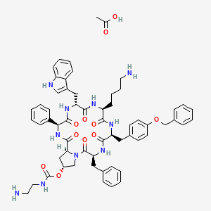 molecular formula C60H70N10O11 B609841 Pasireotide acetate CAS No. 396091-76-2
