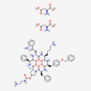 molecular formula C66H80N12O17 B609842 Pasireotide diaspartate CAS No. 820232-50-6