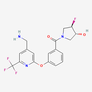 molecular formula C18H17F4N3O3 B609845 Unii-Y3hmf6G24B CAS No. 2007885-39-2