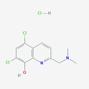 molecular formula C12H13Cl3N2O B609850 PBT-1033 盐酸盐 CAS No. 648896-70-2