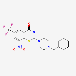 molecular formula C20H23F3N4O3S B609851 马科齐酮 CAS No. 1377239-83-2