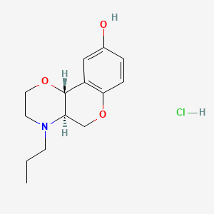 molecular formula C14H20ClNO3 B609867 (4aR,10bR)-rel-4-丙基-2,3,4,4a,5,10b-六氢色满[4,3-b][1,4]恶嗪-9-醇盐酸盐 CAS No. 300576-59-4
