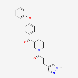 {1-[3-(1-methyl-1H-pyrazol-4-yl)propanoyl]-3-piperidinyl}(4-phenoxyphenyl)methanone