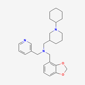 (1,3-benzodioxol-4-ylmethyl)[(1-cyclohexyl-3-piperidinyl)methyl](3-pyridinylmethyl)amine