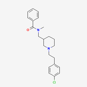 N-({1-[2-(4-chlorophenyl)ethyl]-3-piperidinyl}methyl)-N-methylbenzamide