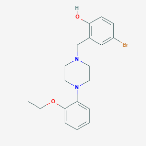 4-Bromo-2-[[4-(2-ethoxyphenyl)piperazin-1-yl]methyl]phenol