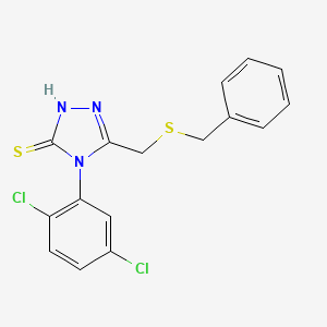 5-[(benzylthio)methyl]-4-(2,5-dichlorophenyl)-4H-1,2,4-triazole-3-thiol