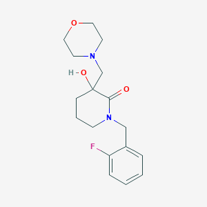 1-(2-fluorobenzyl)-3-hydroxy-3-(4-morpholinylmethyl)-2-piperidinone