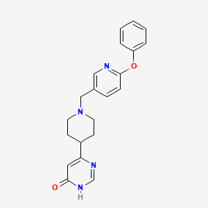 4-[1-[(6-phenoxypyridin-3-yl)methyl]piperidin-4-yl]-1H-pyrimidin-6-one