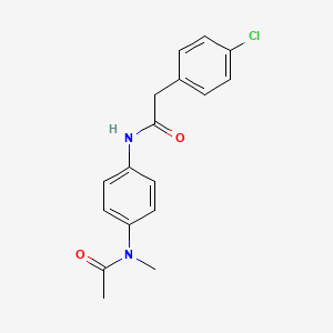 N-{4-[acetyl(methyl)amino]phenyl}-2-(4-chlorophenyl)acetamide