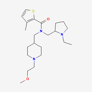 N-[(1-ethyl-2-pyrrolidinyl)methyl]-N-{[1-(2-methoxyethyl)-4-piperidinyl]methyl}-3-methyl-2-thiophenecarboxamide