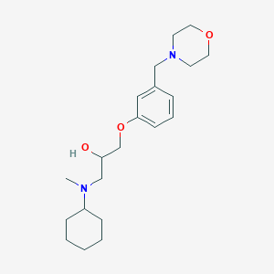 1-[cyclohexyl(methyl)amino]-3-[3-(4-morpholinylmethyl)phenoxy]-2-propanol