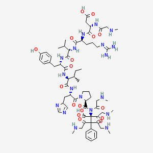 B609906 Pentasarcosyl angiotensin II CAS No. 75582-96-6