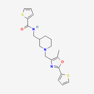 N-[(1-{[5-methyl-2-(2-thienyl)-1,3-oxazol-4-yl]methyl}-3-piperidinyl)methyl]-2-thiophenecarboxamide