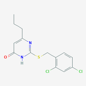 2-[(2,4-dichlorophenyl)methylsulfanyl]-4-propyl-1H-pyrimidin-6-one