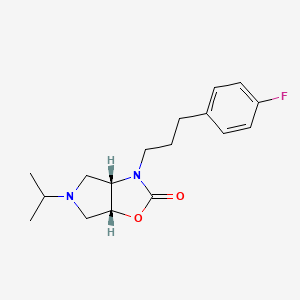 (3aS,6aR)-3-[3-(4-fluorophenyl)propyl]-5-propan-2-yl-3a,4,6,6a-tetrahydropyrrolo[3,4-d][1,3]oxazol-2-one