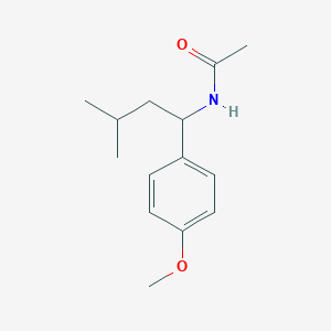 N-[1-(4-methoxyphenyl)-3-methylbutyl]acetamide