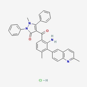 molecular formula C34H29ClN4O2 B609916 Amg perk 44 CAS No. 1883548-84-2