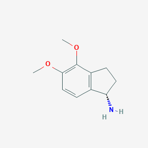 molecular formula C11H15NO2 B060992 (S)-4,5-Dimethoxy-indan-1-ylamine CAS No. 168902-82-7