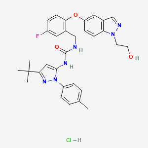 molecular formula C31H34ClFN6O3 B609920 Pexmetinib hydrochloride CAS No. 1416216-01-7
