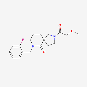 7-(2-fluorobenzyl)-2-(methoxyacetyl)-2,7-diazaspiro[4.5]decan-6-one