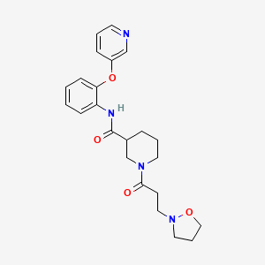 1-[3-(2-isoxazolidinyl)propanoyl]-N-[2-(3-pyridinyloxy)phenyl]-3-piperidinecarboxamide