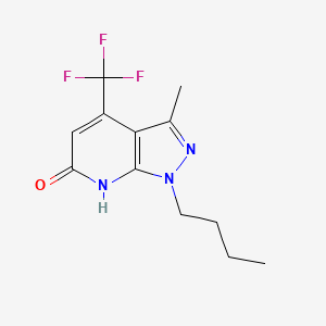 1-butyl-3-methyl-4-(trifluoromethyl)-1,7-dihydro-6H-pyrazolo[3,4-b]pyridin-6-one