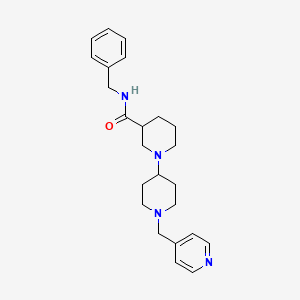 molecular formula C24H32N4O B6099307 N-benzyl-1'-(4-pyridinylmethyl)-1,4'-bipiperidine-3-carboxamide 