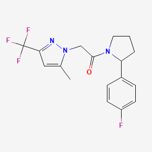 1-{2-[2-(4-fluorophenyl)-1-pyrrolidinyl]-2-oxoethyl}-5-methyl-3-(trifluoromethyl)-1H-pyrazole