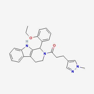 molecular formula C26H28N4O2 B6099350 1-(2-ethoxyphenyl)-2-[3-(1-methyl-1H-pyrazol-4-yl)propanoyl]-2,3,4,9-tetrahydro-1H-beta-carboline 