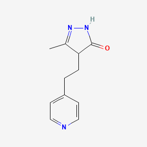 5-methyl-4-[2-(4-pyridinyl)ethyl]-2,4-dihydro-3H-pyrazol-3-one