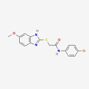 N-(4-BROMOPHENYL)-2-[(5-METHOXY-1H-1,3-BENZODIAZOL-2-YL)SULFANYL]ACETAMIDE