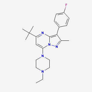 5-Tert-butyl-7-(4-ethylpiperazin-1-yl)-3-(4-fluorophenyl)-2-methylpyrazolo[1,5-a]pyrimidine